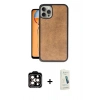 MARSİLYAN™- iPhone 14 Pro Max Kılıf Kıvılcım Işık Serisi - Şeffaf Pasifik Cam Ekran Koruyucu + PVD Metal Kamera Lens - TU