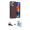 MARSİLYAN™- iPhone 14 Pro Max Kılıf Kıvılcım Işık Serisi - Şeffaf Royal Nano Ekran Koruyucu + Bilvis Titan Kamera Lens - SH