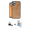 MARSİLYAN™- iPhone 14 Pro Max Kılıf Kıvılcım Işık Serisi - Şeffaf Royal Nano Ekran Koruyucu + Bilvis Titan Kamera Lens - GD