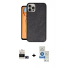 MARSİLYAN™- iPhone 14 Pro Max Kılıf Kıvılcım Işık Serisi - Şeffaf Royal Nano Ekran Koruyucu + Bilvis Titan Kamera Lens - SH