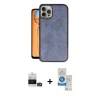 MARSİLYAN™- iPhone 14 Pro Max Kılıf Kıvılcım Işık Serisi - Şeffaf Royal Nano Ekran Koruyucu + Bilvis Titan Kamera Lens - GD