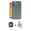MARSİLYAN™- iPhone 14 Pro Max Kılıf Kıvılcım Işık Serisi - Şeffaf Royal Nano Ekran Koruyucu + PVD Metal Kamera Lens - TU