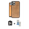 MARSİLYAN™- iPhone 14 Pro Max Kılıf Kıvılcım Işık Serisi - Şeffaf Royal Nano Ekran Koruyucu + PVD Metal Kamera Lens - TU