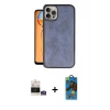 MARSİLYAN™- iPhone 14 Pro Max Kılıf Kıvılcım Işık Serisi - Siyah 18D Cam Ekran Koruyucu + Bilvis Titan Kamera Lens - GS