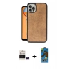 MARSİLYAN™- iPhone 14 Pro Max Kılıf Kıvılcım Işık Serisi - Siyah 18D Cam Ekran Koruyucu + Bilvis Titan Kamera Lens - DNMR
