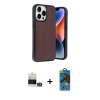 MARSİLYAN™- iPhone 14 Pro Max Kılıf Kıvılcım Işık Serisi - Siyah 18D Cam Ekran Koruyucu + Bilvis Titan Kamera Lens - GS