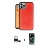 MARSİLYAN™- iPhone 14 Pro Max Kılıf Kıvılcım Işık Serisi - Siyah 360 Mat Full Body Arka Koruyucu + Bilvis Titan Kamera Lens - SH