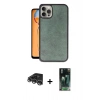 MARSİLYAN™- iPhone 14 Pro Max Kılıf Kıvılcım Işık Serisi - Siyah 360 Mat Full Body Arka Koruyucu + Raze Metal Kamera Lens - GS