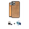 MARSİLYAN™- iPhone 14 Pro Max Kılıf Kıvılcım Işık Serisi - Siyah 3D Antistatik Cam Ekran Koruyucu + Bilvis Titan Kamera Lens - SH