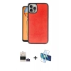 MARSİLYAN™- iPhone 14 Pro Max Kılıf Kıvılcım Işık Serisi - Siyah 3D Antistatik Cam Ekran Koruyucu + Gold Bilvis Titan Kamera Lens