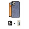 MARSİLYAN™- iPhone 14 Pro Max Kılıf Kıvılcım Işık Serisi - Siyah 6D Mat Seramik Hayalet Nano Ekran Koruyucu + PVD Metal Kamera Lens - TU