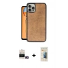 MARSİLYAN™- iPhone 14 Pro Max Kılıf Kıvılcım Işık Serisi - Siyah 6D Mat Seramik Hayalet Nano Ekran Koruyucu + Bilvis Titan Kamera Lens - GD