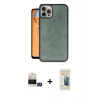 MARSİLYAN™- iPhone 14 Pro Max Kılıf Kıvılcım Işık Serisi - Siyah 6D Mat Seramik Hayalet Nano Ekran Koruyucu + Bilvis Titan Kamera Lens - GD