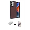 MARSİLYAN™- iPhone 14 Pro Max Kılıf Kıvılcım Işık Serisi - Siyah Bilvis 3D Mat Cam Ekran Koruyucu + Band Metal Kamera Lens - GS