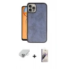 MARSİLYAN™- iPhone 14 Pro Max Kılıf Kıvılcım Işık Serisi - Siyah Bilvis 3D Mat Cam Ekran Koruyucu + Band Metal Kamera Lens - GS