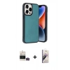 MARSİLYAN™- iPhone 14 Pro Max Kılıf Kıvılcım Işık Serisi - Siyah Bilvis 3D Mat Cam Ekran Koruyucu + Bilvis Titan Kamera Lens - GD