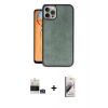 MARSİLYAN™- iPhone 14 Pro Max Kılıf Kıvılcım Işık Serisi - Siyah Bilvis 3D Mat Cam Ekran Koruyucu + Bilvis Titan Kamera Lens - GS