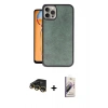 MARSİLYAN™- iPhone 14 Pro Max Kılıf Kıvılcım Işık Serisi - Siyah Bilvis 3D Mat Cam Ekran Koruyucu + Raze Metal Kamera Lens - GD