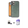 MARSİLYAN™- iPhone 14 Pro Max Kılıf Kıvılcım Işık Serisi - Siyah Bilvis 5in1 3D Magic Cam Ekran Koruyucu + Bilvis Titan Kamera Lens - DNMR