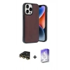 MARSİLYAN™- iPhone 14 Pro Max Kılıf Kıvılcım Işık Serisi - Siyah Bilvis 5in1 3D Magic Cam Ekran Koruyucu + Raze Metal Kamera Lens - GD