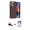 MARSİLYAN™- iPhone 14 Pro Max Kılıf Kıvılcım Işık Serisi - Siyah Bilvis 5in1 3D Magic Cam Ekran Koruyucu + Siyah Bilvis Titan Kamera Lens