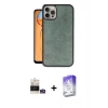 MARSİLYAN™- iPhone 14 Pro Max Kılıf Kıvılcım Işık Serisi - Siyah Bilvis 5in1 3D Magic Cam Ekran Koruyucu + Bilvis Titan Kamera Lens - GS