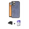 MARSİLYAN™- iPhone 14 Pro Max Kılıf Kıvılcım Işık Serisi - Siyah Bilvis 5in1 3D Magic Cam Ekran Koruyucu + Gümüş Raze Metal Kamera Lens