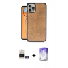 MARSİLYAN™- iPhone 14 Pro Max Kılıf Kıvılcım Işık Serisi - Siyah Bilvis 5in1 3D Magic Cam Ekran Koruyucu + Bilvis Titan Kamera Lens - GS