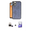 MARSİLYAN™- iPhone 14 Pro Max Kılıf Kıvılcım Işık Serisi - Siyah Bilvis 5in1 5D Magic Hayalet Cam Ekran Koruyucu + Bilvis Titan Kamera Lens - SH