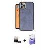 MARSİLYAN™- iPhone 14 Pro Max Kılıf Kıvılcım Işık Serisi - Siyah Bilvis 5in1 5D Magic Hayalet Cam Ekran Koruyucu + Gold Bilvis Titan Kamera Lens