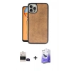 MARSİLYAN™- iPhone 14 Pro Max Kılıf Kıvılcım Işık Serisi - Siyah Bilvis 5in1 5D Magic Hayalet Cam Ekran Koruyucu + Bilvis Titan Kamera Lens - SH
