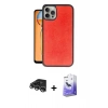 MARSİLYAN™- iPhone 14 Pro Max Kılıf Kıvılcım Işık Serisi - Siyah Bilvis 5in1 5D Magic Hayalet Cam Ekran Koruyucu + Raze Metal Kamera Lens - GS