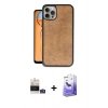 MARSİLYAN™- iPhone 14 Pro Max Kılıf Kıvılcım Işık Serisi - Siyah Bilvis 5in1 5D Magic Hayalet Cam Ekran Koruyucu + Bilvis Titan Kamera Lens - GS