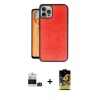 MARSİLYAN™- iPhone 14 Pro Max Kılıf Kıvılcım Işık Serisi - Siyah Buffer Cam Ekran Koruyucu + Bilvis Titan Kamera Lens - DNMR