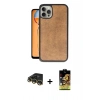 MARSİLYAN™- iPhone 14 Pro Max Kılıf Kıvılcım Işık Serisi - Siyah Buffer Cam Ekran Koruyucu + Gold Raze Metal Kamera Lens