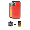 MARSİLYAN™- iPhone 14 Pro Max Kılıf Kıvılcım Işık Serisi - Siyah Buffer Cam Ekran Koruyucu + PVD Metal Kamera Lens - TU