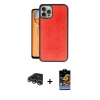 MARSİLYAN™- iPhone 14 Pro Max Kılıf Kıvılcım Işık Serisi - Siyah Buffer Hayalet Cam Ekran Koruyucu + Raze Metal Kamera Lens - GS