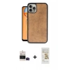 MARSİLYAN™- iPhone 14 Pro Max Kılıf Kıvılcım Işık Serisi - Siyah Mat Seramik Nano Ekran Koruyucu + Bilvis Titan Kamera Lens - SH