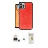 MARSİLYAN™- iPhone 14 Pro Max Kılıf Kıvılcım Işık Serisi - Siyah Mat Seramik Nano Ekran Koruyucu + Bilvis Titan Kamera Lens - GD