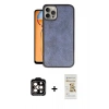MARSİLYAN™- iPhone 14 Pro Max Kılıf Kıvılcım Işık Serisi - Siyah Mat Seramik Nano Ekran Koruyucu + PVD Metal Kamera Lens - TU