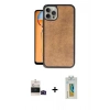 MARSİLYAN™- iPhone 14 Pro Max Kılıf Kıvılcım Işık Serisi - Siyah Polymer Nano Ekran Koruyucu + Bilvis Titan Kamera Lens - SH