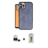 MARSİLYAN™- iPhone 14 Pro Max Kılıf Kıvılcım Işık Serisi - Siyah Polymer Nano Ekran Koruyucu + Bilvis Titan Kamera Lens - SH