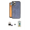 MARSİLYAN™- iPhone 14 Pro Max Kılıf Kıvılcım Işık Serisi - Siyah Polymer Nano Ekran Koruyucu + Bilvis Titan Kamera Lens - GD