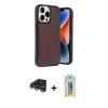 MARSİLYAN™- iPhone 14 Pro Max Kılıf Kıvılcım Işık Serisi - Siyah Polymer Nano Ekran Koruyucu + Raze Metal Kamera Lens - GS