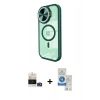 MARSİLYAN™- iPhone 14 Pro Max Kılıf Kıvılcım Modern Koleksiyonu - Şeffaf Royal Nano Ekran Koruyucu + Bilvis Titan Kamera Lens - GD