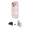 MARSİLYAN™- iPhone 14 Pro Max Kılıf Kıvılcım Modern Koleksiyonu - Şeffaf Royal Nano Ekran Koruyucu + Raze Metal Kamera Lens - GD