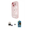 MARSİLYAN™- iPhone 14 Pro Max Kılıf Kıvılcım Modern Koleksiyonu - Siyah 18D Cam Ekran Koruyucu + Bilvis Titan Kamera Lens - GD