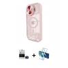 MARSİLYAN™- iPhone 14 Pro Max Kılıf Kıvılcım Modern Koleksiyonu - Siyah 3D Antistatik Cam Ekran Koruyucu + Bilvis Titan Kamera Lens - DNMR