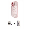 MARSİLYAN™- iPhone 14 Pro Max Kılıf Kıvılcım Modern Koleksiyonu - Siyah Bilvis 3D Mat Cam Ekran Koruyucu + Bilvis Titan Kamera Lens - GS