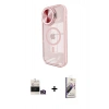 MARSİLYAN™- iPhone 14 Pro Max Kılıf Kıvılcım Modern Koleksiyonu - Siyah Bilvis 3D Mat Cam Ekran Koruyucu + Gold Bilvis Titan Kamera Lens